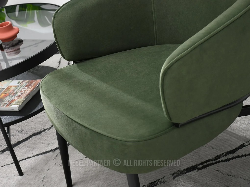 Fotoliu Alfredo (verde + negru). Promo -14%. 1109870