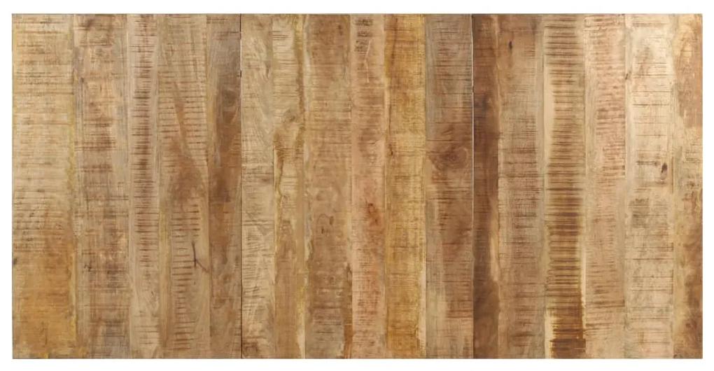 Masa de bucatarie, 200x100x76 cm, lemn de mango nefinisat 1, 200 x 100 x 76 cm