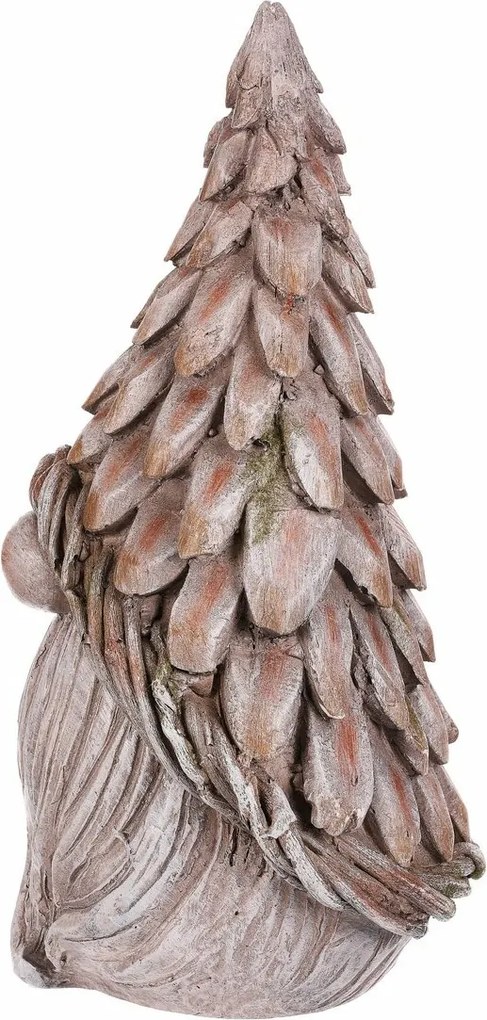 Decorațiune de grădină cap de pitic, gri, 24 x 21 x 43 cm