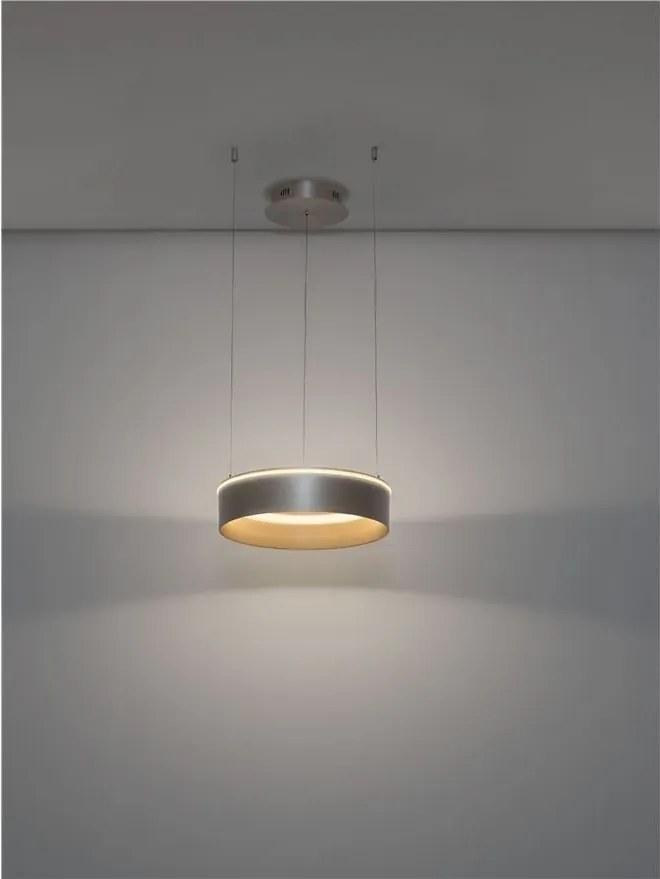 Lustra LED design circular OLIVIA nickel D-40cm