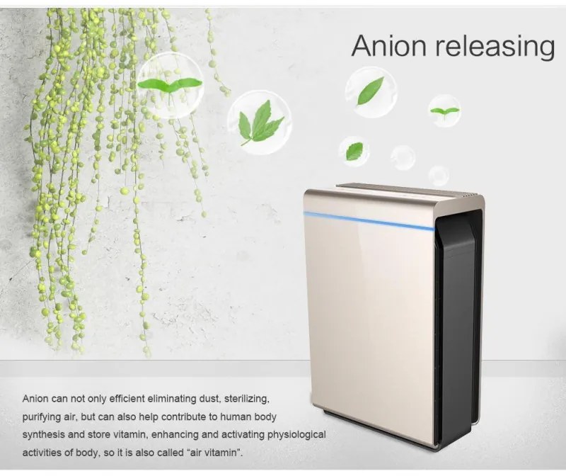 Purificator de aer Attractive Oberon 350, 85W, Pana la 65 m², 350 m³/h, 3 viteze, Wi-Fi, Ionizare, Senzori inteligenti, Telecomanda, Ecran tactil, Alb/Negru