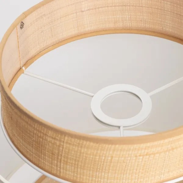 Abajur universal KERIA Ø 30 cm, bej/alb