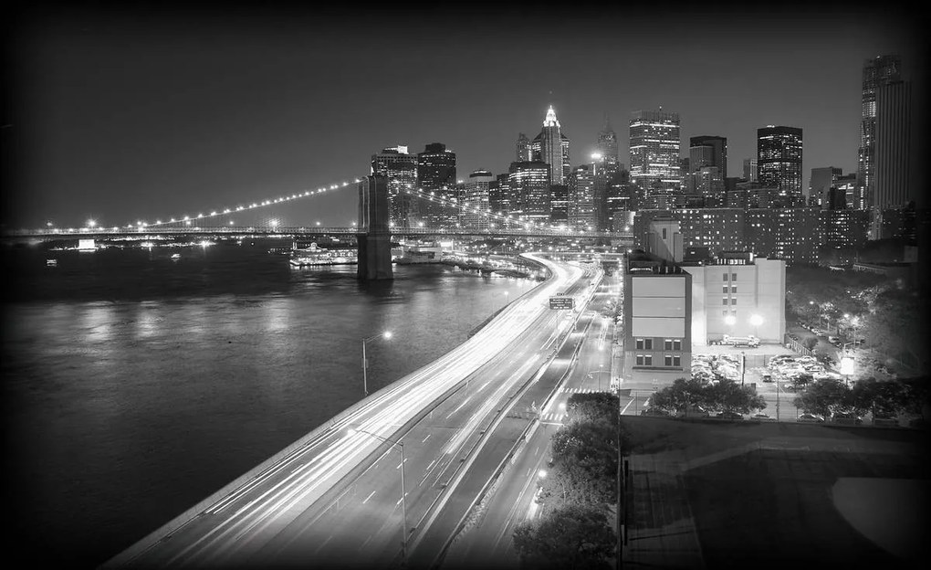 Fototapet - New York Brooklyn Bridge City (254x184 cm)