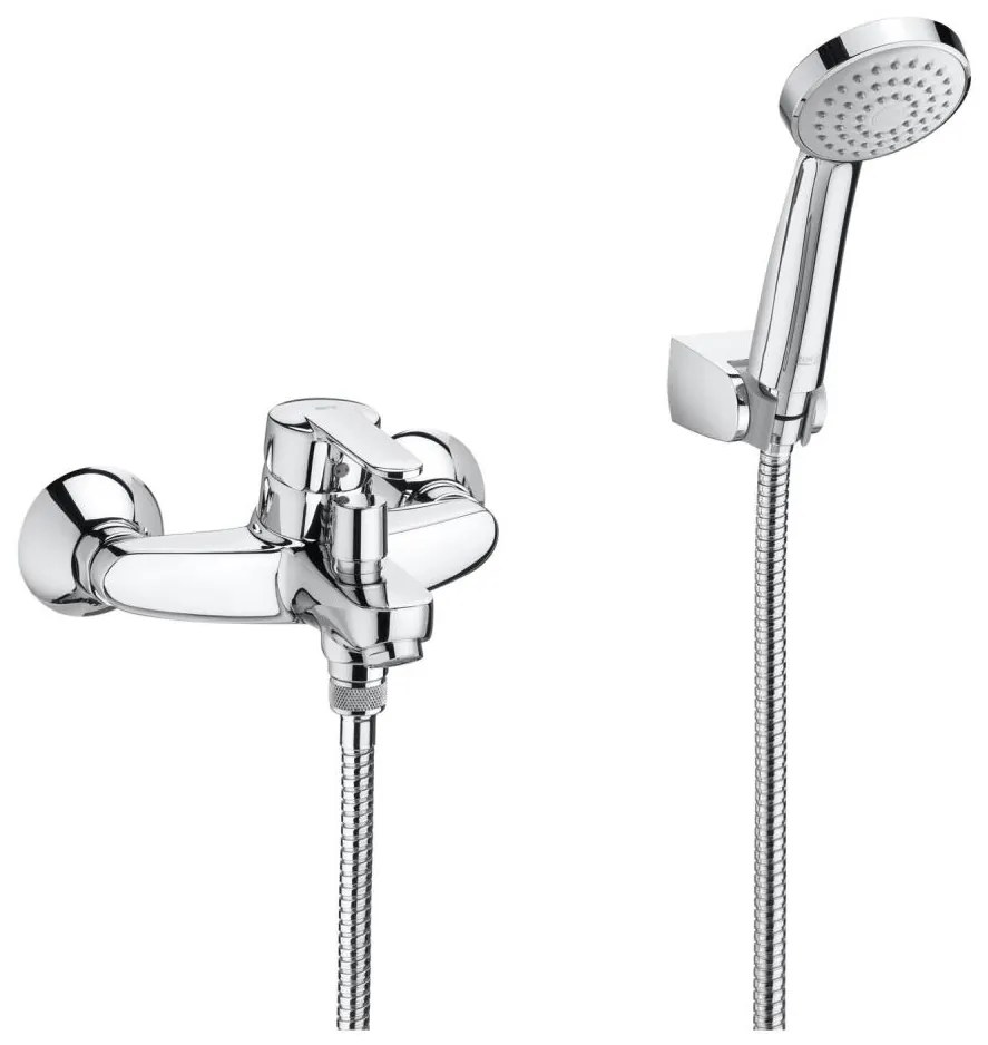 Set de cadă cu baterie Roca A5A0125C02 VICTORIA crom lucios