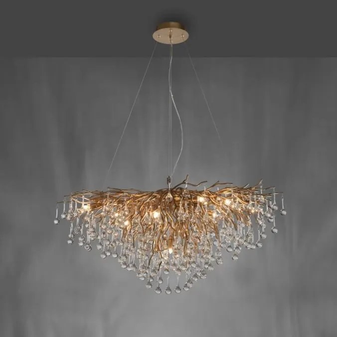 Lustra suspendata design magnific ICICLE alama antic, 50x100cm