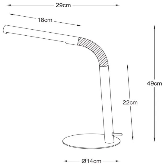 Lampă LED de masă GILLY LED/5W/230V albă Lucide 36612/03/31