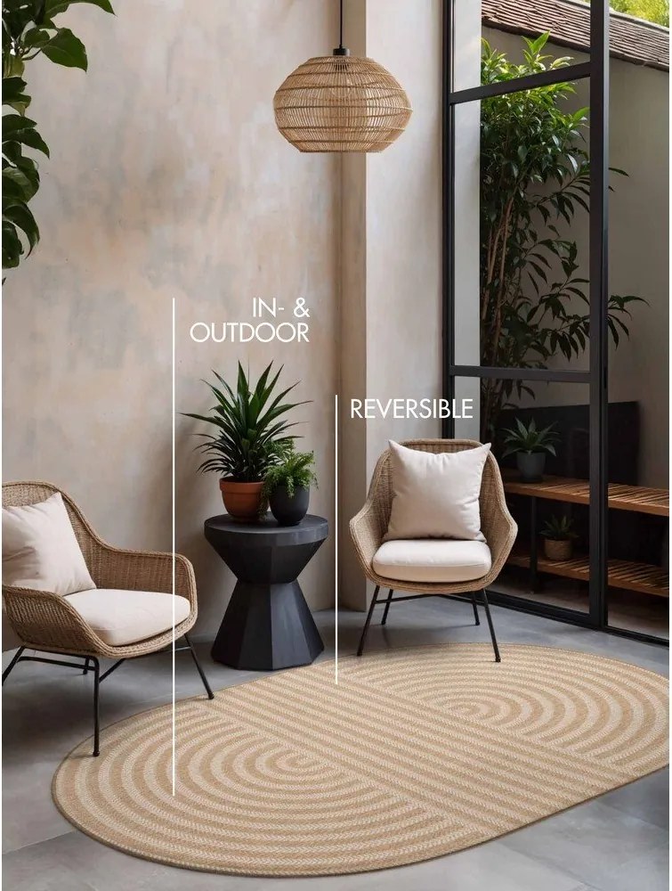 Covor pentru exterior și interior crem/în culoare naturală 160x230 cm Haringey Woodfield – Ted Baker