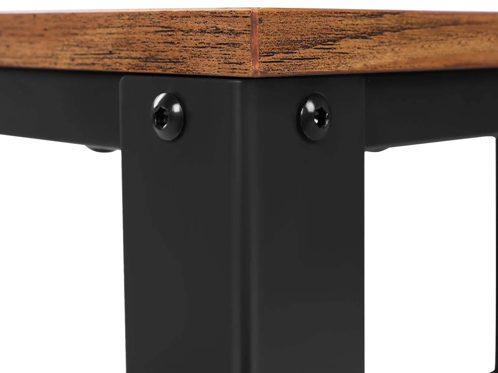 Masuta pe roti TAYLOR 60x40 cm, maro rustic