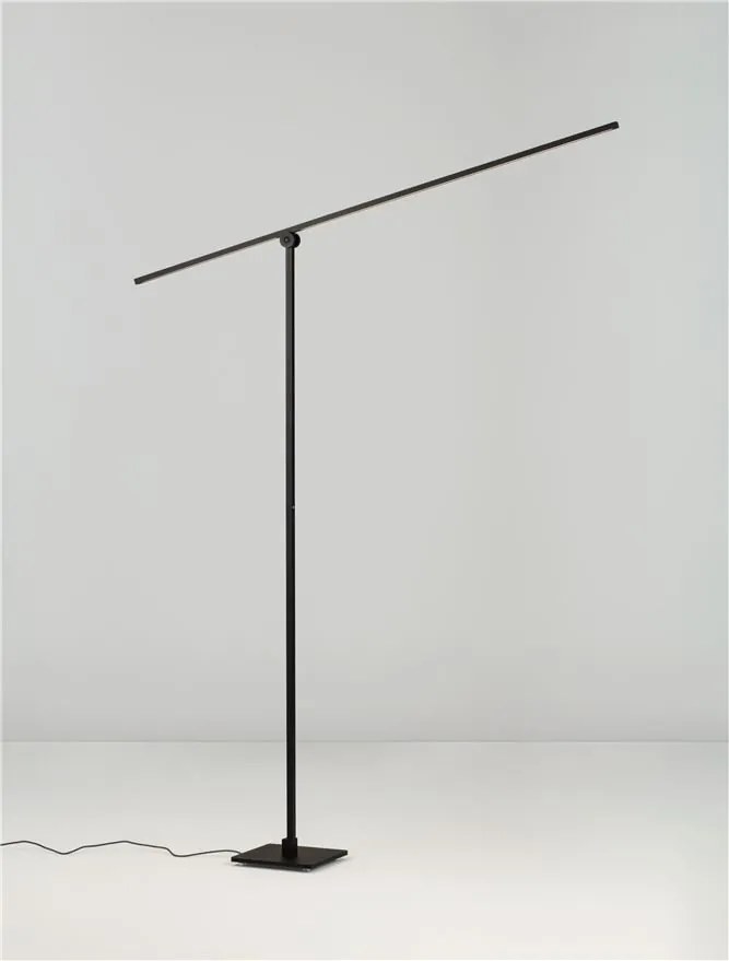 Lampa LED dimabila de podea directionabila TENSO negru