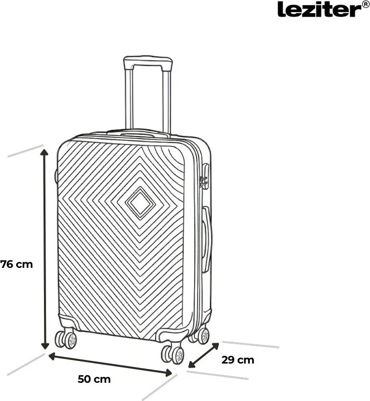 TraveLux Pro XXIII set valiză rulantă aur roz