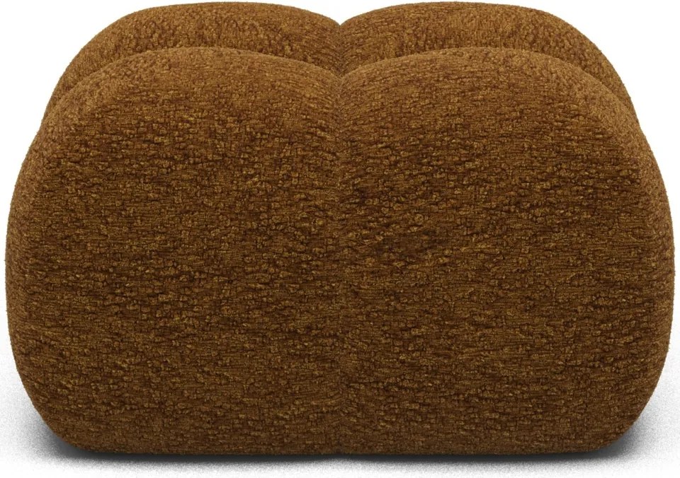 Puf Tapitat Covio 85x85x52 cm, maro Chenille – Kendell 22