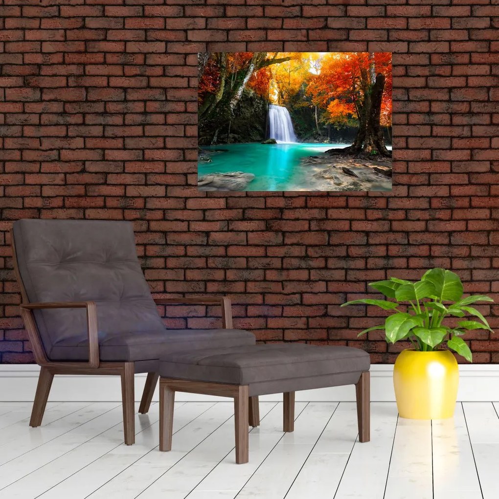 Tablou - Laguna de Smarald (70x50 cm)