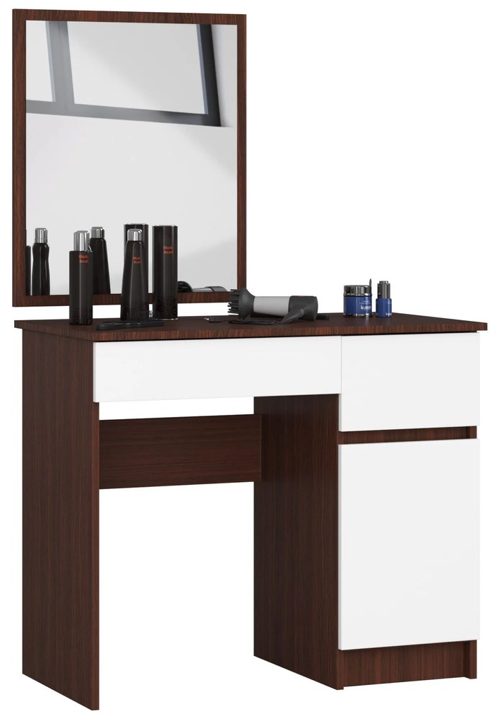 Masă de toaletă Pritha (wenge + alb). 1070909