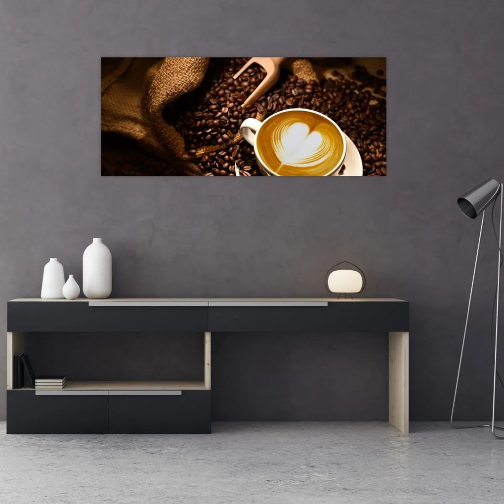 Tablou - O ceașcă de cafea (120x50 cm)