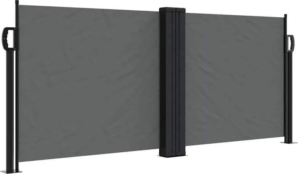 vidaXL Copertină laterală retractabilă, antracit, 100 x 1000 cm