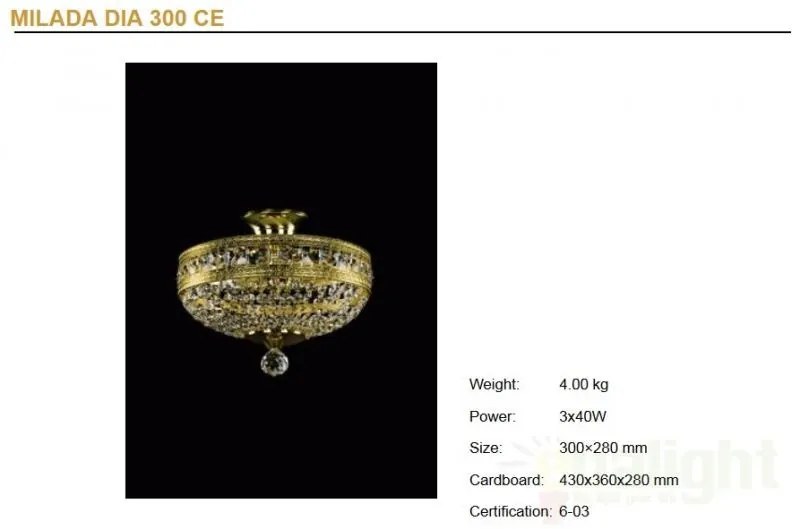 Plafoniera Cristal Bohemia Exclusive diametru 30cm MILADA DIA 300 CE