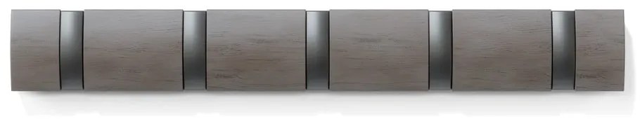 Cuier de perete gri deschis din lemn masiv de plop Flip – Umbra