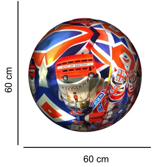 Sticker perete Globe London 3D