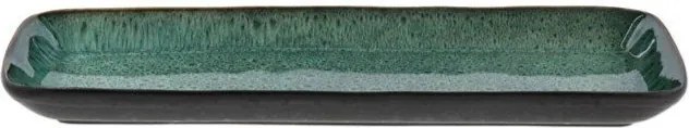 Tavă de servire din ceramică 14x38 cm Gastro Green/Black – Bitz