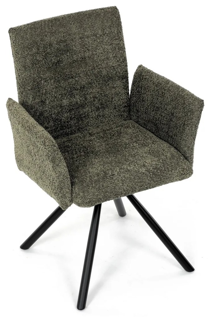 Set de scaune de sufragerie cu mecanism deîntoarcere DCH-W1117 GRN2, 2 buc.