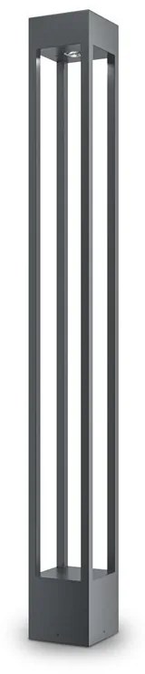 Stalp LED pentru iluminat exterior IP65 Elbe grafit H-100cm