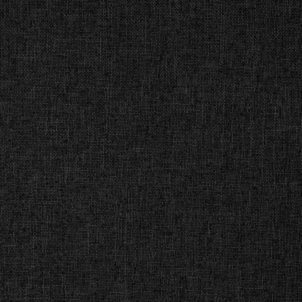 Scaun de podea pivotant, negru, material textil 1, Negru