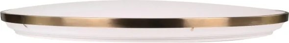 Plafonieră LED dimabilă KERN, LED/80W/230V, Ø 80 cm, aurie, cu telecomandă