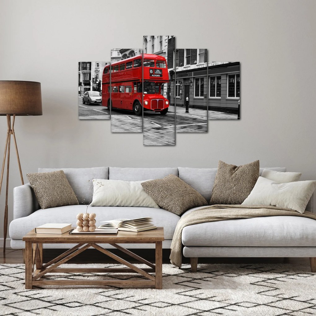 Tablou - Londra cu autobuz (150x105 cm)