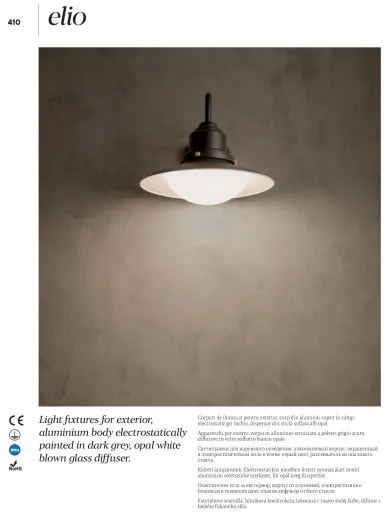 Redo 90093 - Lampă de perete pentru exterior ELIO 1xE27/42W/230V IP44