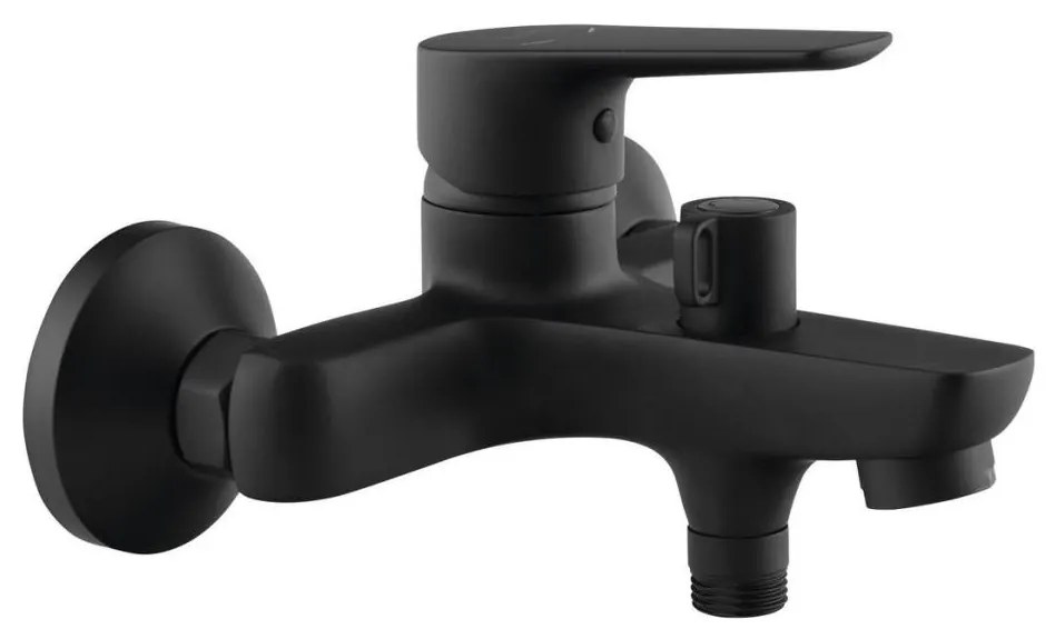 Baterie de cadă Aqualine LOTTA negru mat