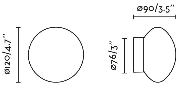 Aplica LED pentru baie IP44 NUBO D-12cm alba