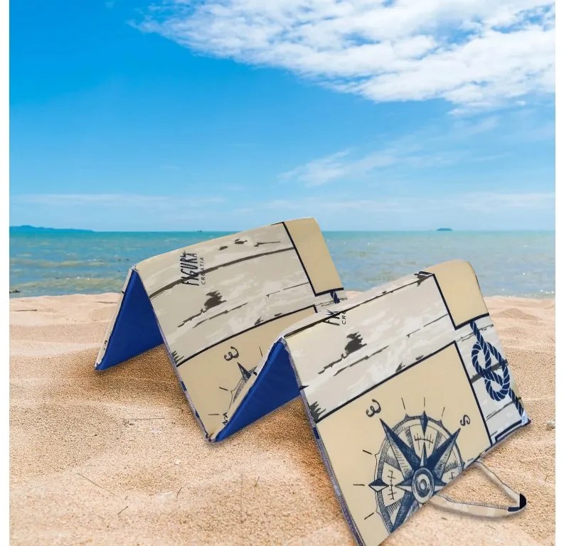 Sezlong de plaja MARINE 137x49 cm, bej