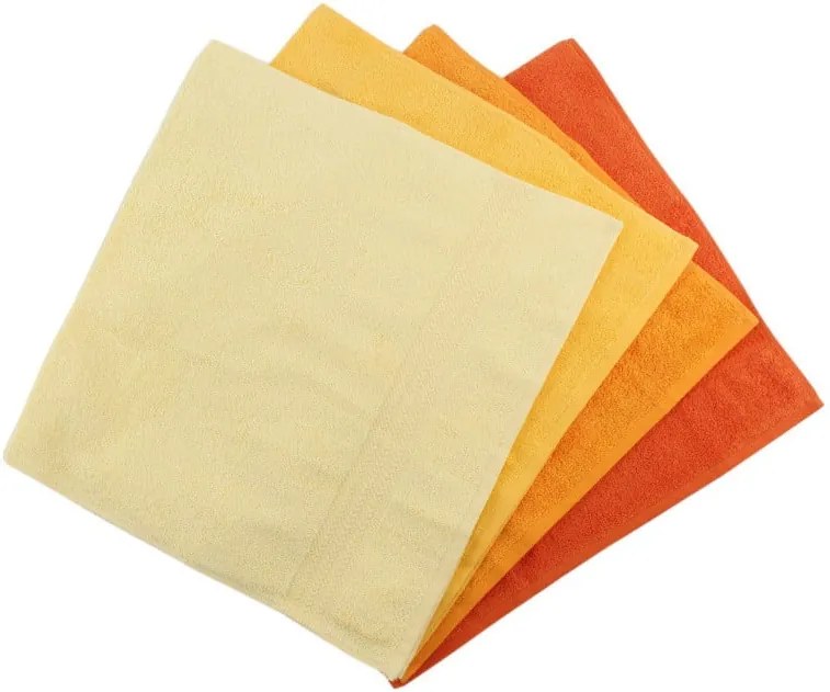 Set 4 prosoape Rainbow Daisy, 50 x 90 cm