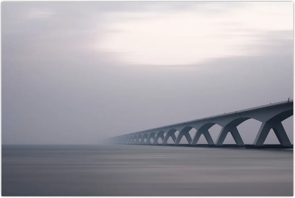 Tablou - Podul în ceață (90x60 cm)