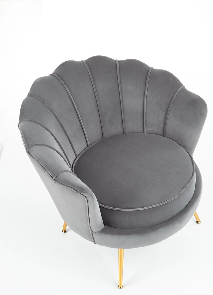 Fotoliu relax Altha (gri + Auriu). 1039465