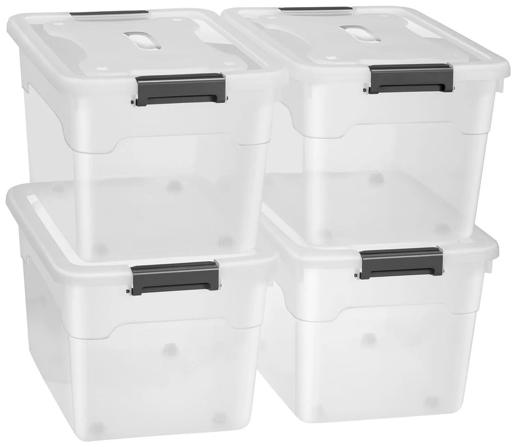 Cutie depozitare - 60L - set de 4