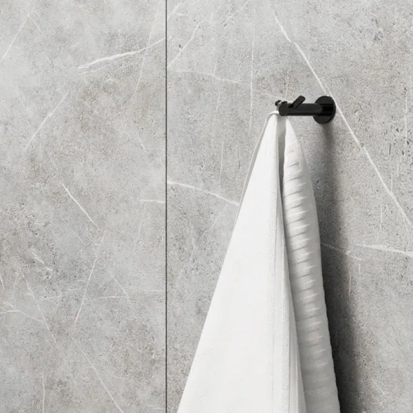 Suport de perete pentru prosoape OMNIRES MP60120BL MODERN PROJECT negru mat