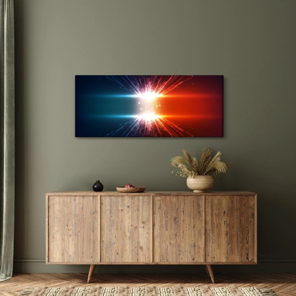 Tablou abstract cu glonț activ (120x50 cm)