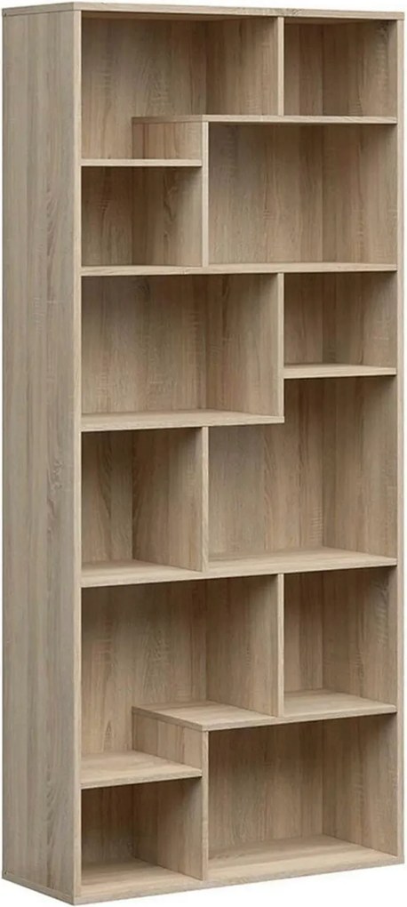 Biblioteca TETRIX, stejar sonoma, PAL melaminat, 88x34x198 cm