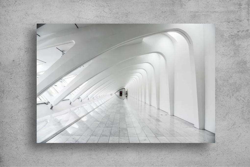 Tapet Premium Canvas -  Coridorul alb modern