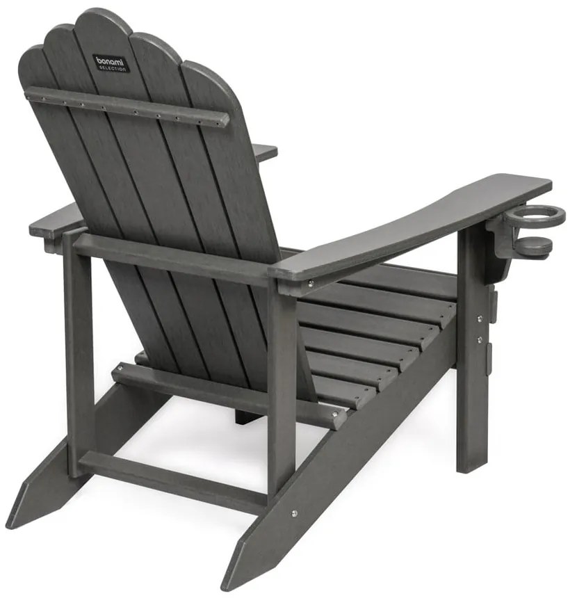 Fotoliu de grădină gri din plastic Adirondack – Bonami Selection