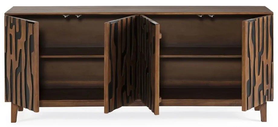 Comodă maro din lemn de mango 190x80x40 cm Kantu – MOME