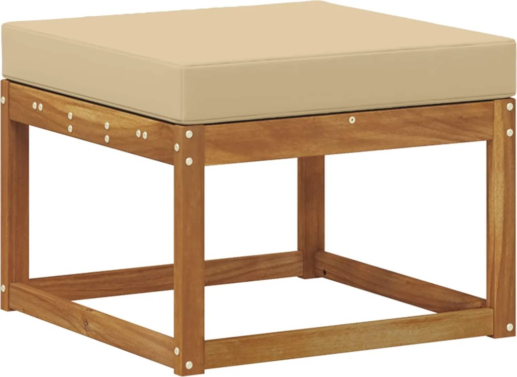 vidaXL Taburet pentru exterior Lemn Solid de Acacia natural