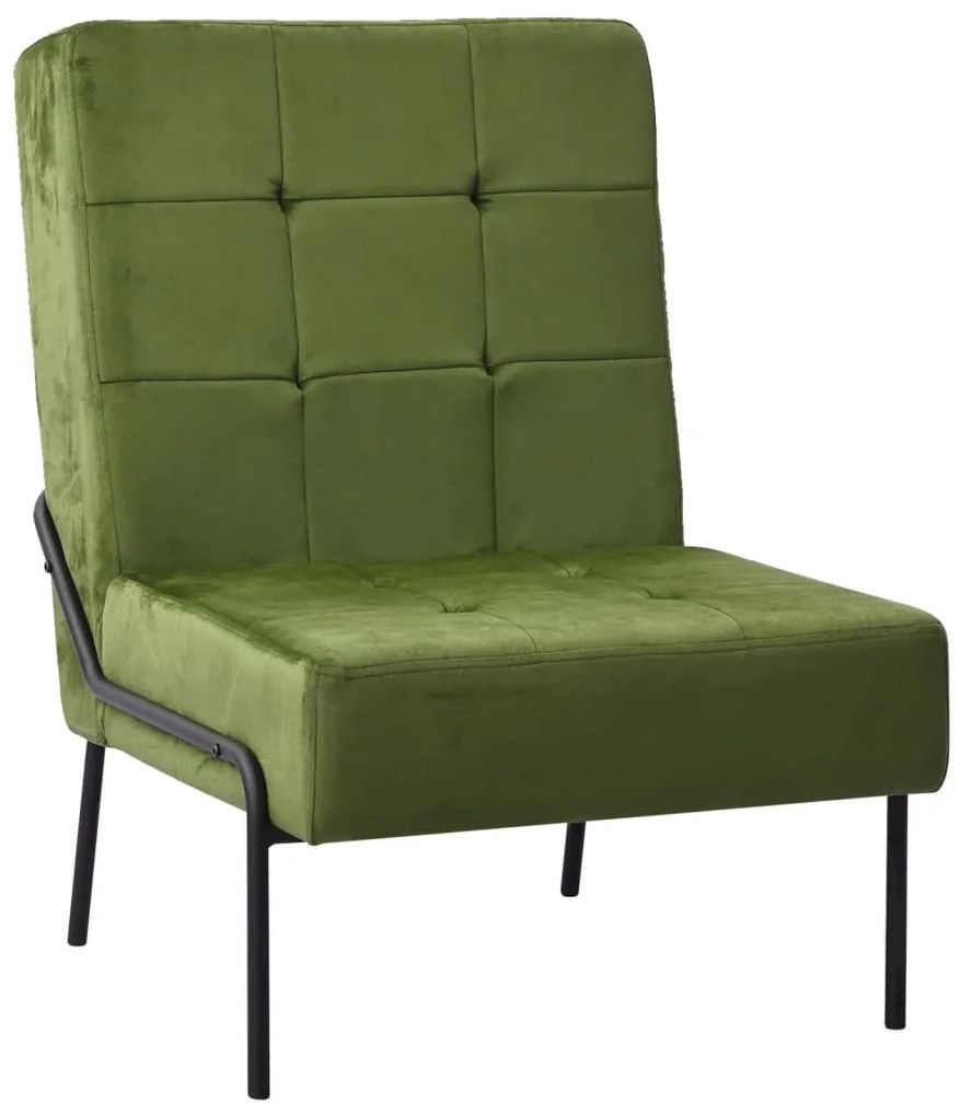 Scaun de relaxare, 65x79x87 cm, verde deschis, catifea