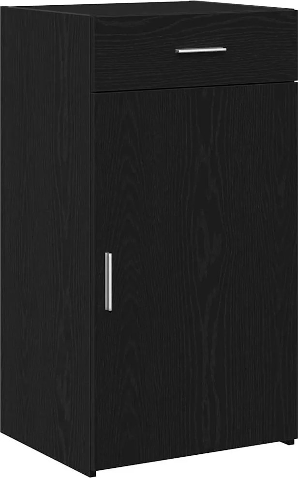 vidaXL Bufet cu sertar Stejar Negru 50 x 42,5 x 93 cm