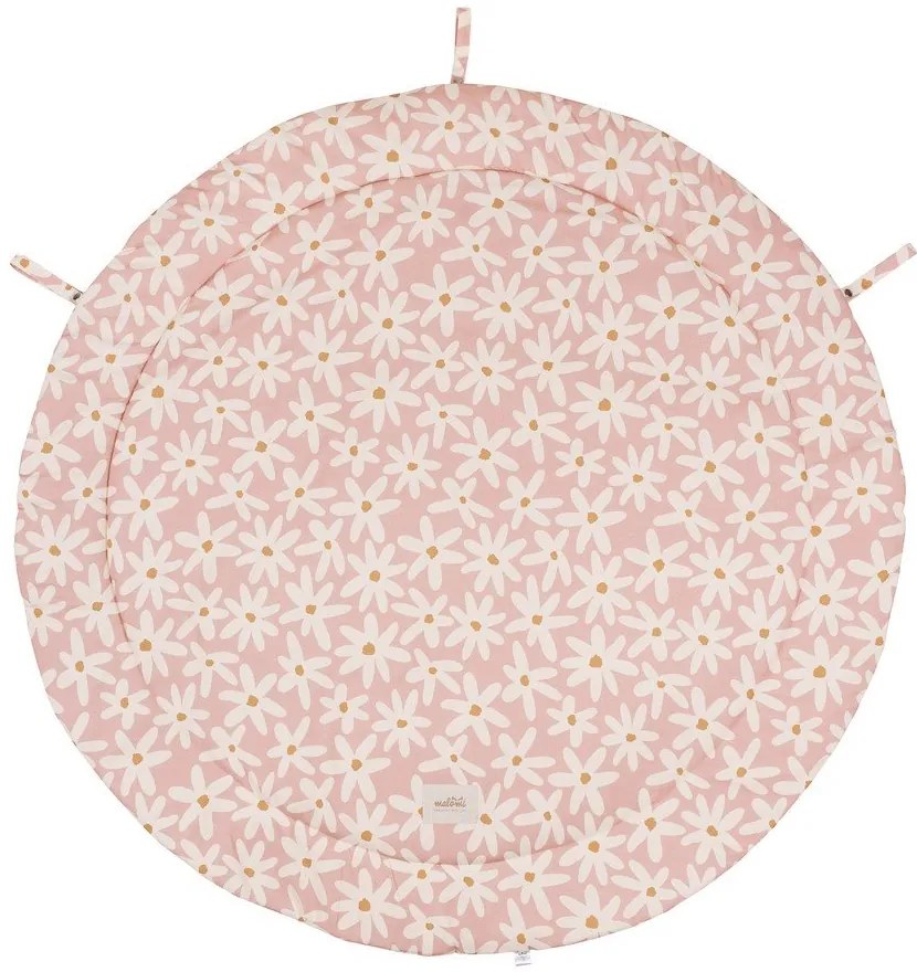 Saltea de joacă pentru copii roz Blash Daisies – Malomi Kids