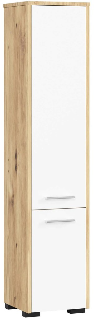 Dulap bucătărie Fulgor 2D 140 (stejar artisan + alb). 1117565