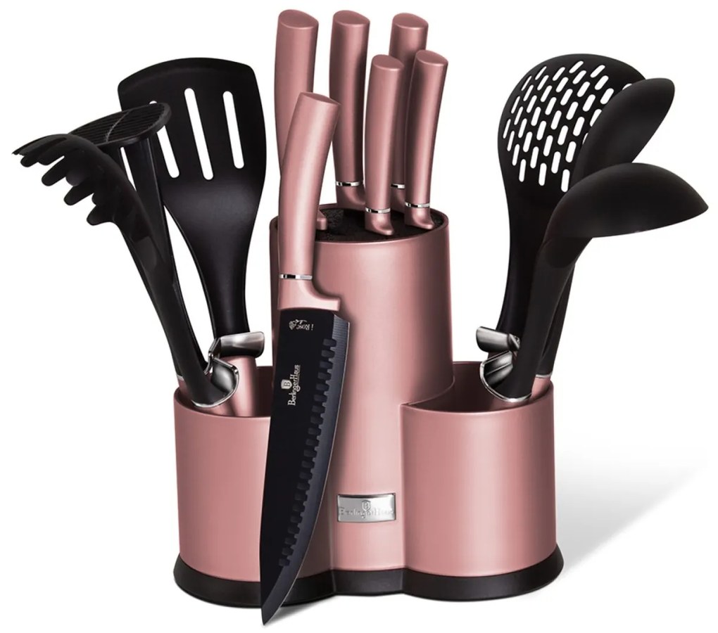 Set Ustensile bucatarie si cutite I-Rose Berlinger Haus BH 6252