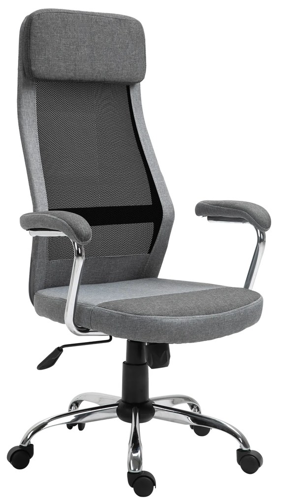Vinsetto Scaun birou ergonomic, inaltime reglabila, 65x60x119-129cm | Aosom Romania