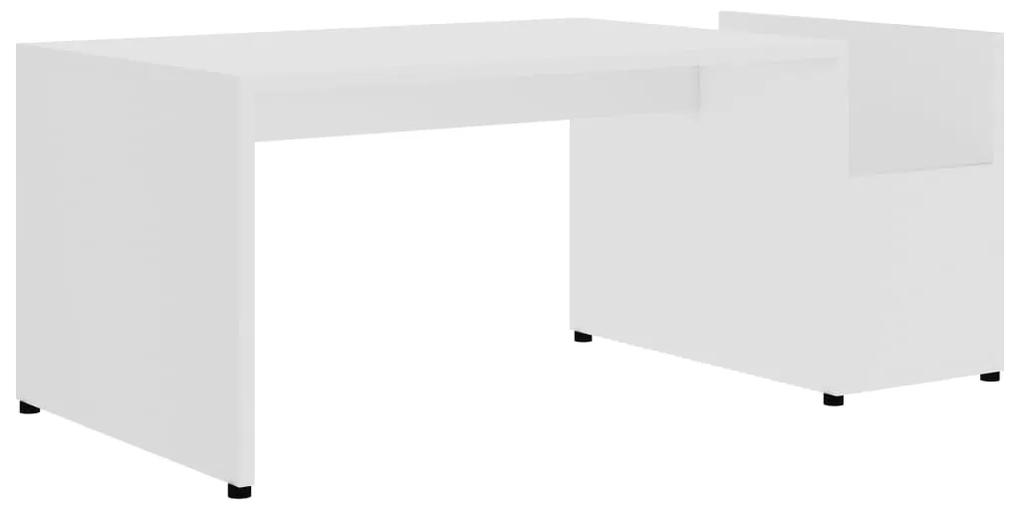 802921 vidaXL Măsuță de cafea, alb, 90 x 45 x 35 cm, lemn prelucrat